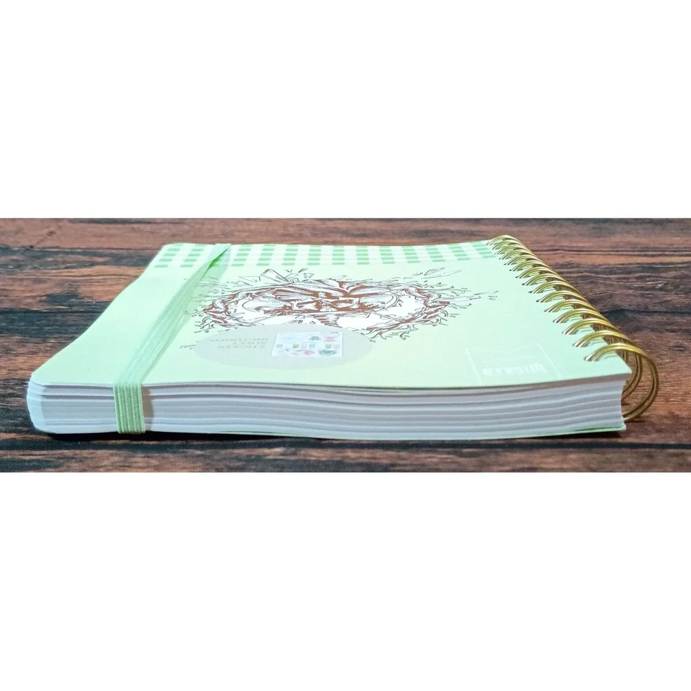 Wicked x Yoobi Katie Kime Spiral Journal Mint Green Gingham Sticker Sheet‎ 6x8